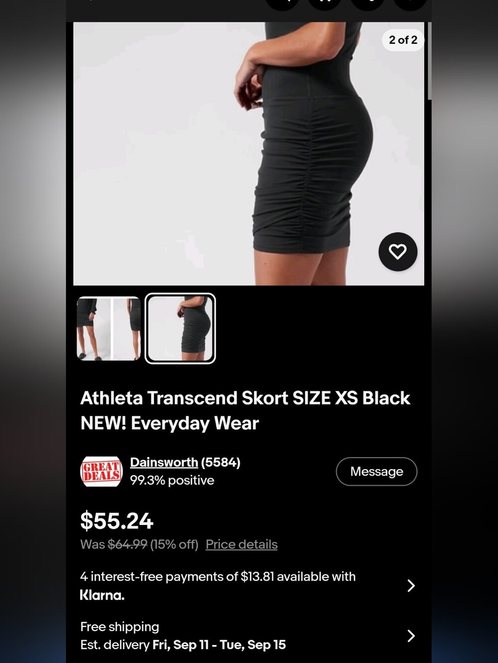 Athleta Transcend Athleisure Skort
